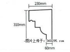 产品分解图型 - 檐口线，型号：SX311-YK-3，规格：230x310mm(3) - 湘西三象EPS建材 xiangxi.sx311.cc