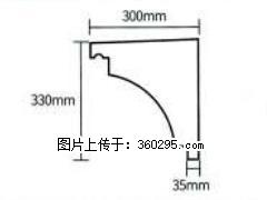 产品分解图型 - 檐口线，型号：SX311-YK-2，规格：300x330mm(2) - 湘西三象EPS建材 xiangxi.sx311.cc